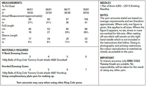King Cole Yummy Crush Chunky Knitting Pattern - Dressing Gowns (5602)
