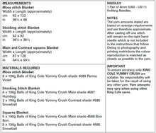 Load image into Gallery viewer, King Cole Yummy Crush Chunky Knitting Pattern - Blankets (5604)