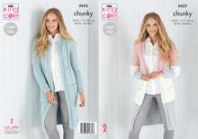 Load image into Gallery viewer, King Cole Chunky Knitting Pattern - Ladies Cardigans (5623)