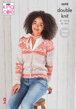 Load image into Gallery viewer, King Cole Double Knitting Pattern - Ladies Cardigan &amp; Waistcoat (5698)