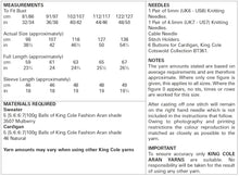 Load image into Gallery viewer, King Cole Aran Knitting Pattern - Ladies Sweater &amp; Cardigan (5720)