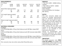 Load image into Gallery viewer, King Cole Double Knit Knitting Pattern - Ladies Sweater &amp; Cardigan (5747)