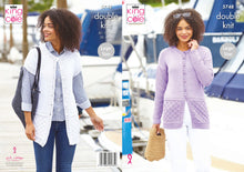 Load image into Gallery viewer, King Cole Double Knit Knitting Pattern - Ladies Jacket &amp; Waistcoat (5748)