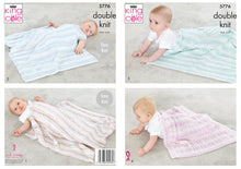 Load image into Gallery viewer, King Cole Double Knit Knitting Pattern - Baby Blankets (5776)