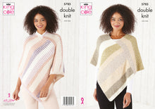 Load image into Gallery viewer, King Cole Double Knitting Pattern - Ladies Ponchos (5785)