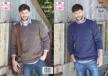 Load image into Gallery viewer, King Cole Double Knitting Pattern - Mens Sweaters (5799)