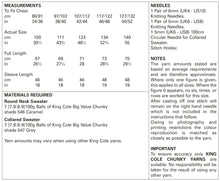 Load image into Gallery viewer, King Cole Chunky Knitting Pattern - Mens Sweaters (5819)
