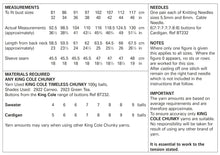 Load image into Gallery viewer, King Cole Chunky Knitting Pattern - Ladies Sweater &amp; Cardigan (5827)