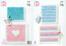 Load image into Gallery viewer, King Cole Tufty Knitting Pattern - Baby Blankets (5830)