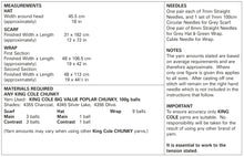 Load image into Gallery viewer, King Cole Chunky Knitting Pattern - Ladies Scarf Hat &amp; Wrap (5834)