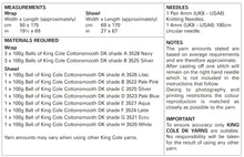 Load image into Gallery viewer, King Cole Double Knit Knitting Pattern - Ladies Wrap &amp; Shawl (5843)