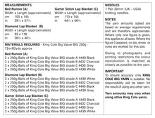 Load image into Gallery viewer, King Cole BIG Super Chunky Knitting Pattern - Bed Runner &amp; Lap Blanket (5865)