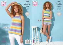 Load image into Gallery viewer, King Cole Double Knit Knitting Pattern - Ladies Tank or A Line Top (5888)