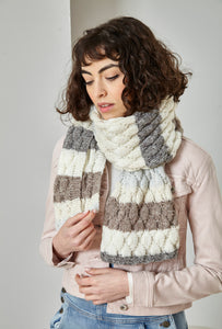King Cole Double Knit Knitting Pattern - Ladies Cardigan Sweater & Scarf (5900)