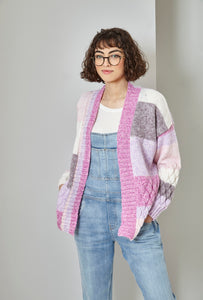King Cole Double Knit Knitting Pattern - Ladies Cardigan Sweater & Scarf (5900)