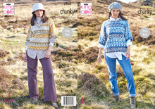 Load image into Gallery viewer, King Cole Chunky Knitting Pattern - Ladies Sweaters (5904)