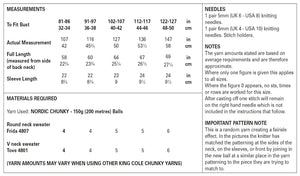 King Cole Chunky Knitting Pattern - Ladies Sweaters (5904)