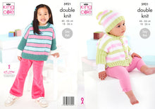 Load image into Gallery viewer, King Cole Double Knit Knitting Pattern - Baby Oversized Top &amp; Jacket (5921)