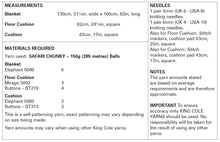 Load image into Gallery viewer, King Cole Chunky Knitting Pattern - Blanket &amp; Floor Cushion (5935)