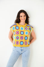Load image into Gallery viewer, King Cole Double Knit Crochet Pattern - Ladies Flower Panel Jumper &amp; Top (5944)