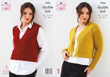 Load image into Gallery viewer, King Cole DK Knitting Pattern - Ladies Jacket &amp; Top (5946)