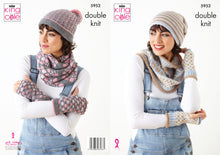 Load image into Gallery viewer, King Cole Double Knit Knitting Pattern - Ladies Apparel Accessories (5952)