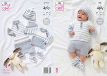 Load image into Gallery viewer, King Cole 4ply Knitting Pattern - Baby Set (5981)