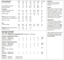 Load image into Gallery viewer, King Cole 4ply Knitting Pattern - Baby Set (5981)