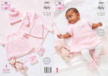 Load image into Gallery viewer, King Cole 4ply Knitting Pattern - Baby Set (5982)