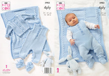 Load image into Gallery viewer, King Cole 4ply Knitting Pattern - Baby Set (5983)