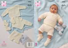 Load image into Gallery viewer, King Cole 4ply Knitting Pattern - Baby Set (5985)