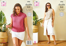 Load image into Gallery viewer, King Cole Double Knit Knitting Pattern - Ladies Tops (5986)