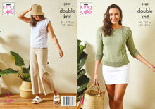 Load image into Gallery viewer, King Cole Double Knit Knitting Pattern - Ladies Tops (5989)