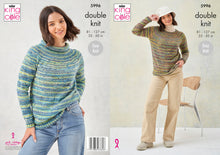 Load image into Gallery viewer, King Cole DK Knitting Pattern - Ladies Sweaters (5996)