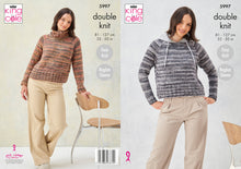 Load image into Gallery viewer, King Cole DK Knitting Pattern - Ladies Sweaters (5997)