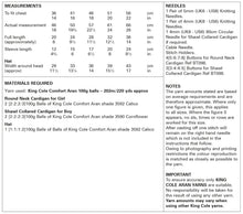 Load image into Gallery viewer, King Cole Aran Knitting Pattern - Baby Cardigans &amp; Hat (6015)
