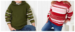 King Cole 4ply Knitting Pattern - Childrens Sweater & Hoodie (6028)