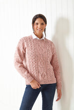 Load image into Gallery viewer, King Cole Double Knit Knitting Pattern - Ladies Slipover &amp; Sweater (6035)