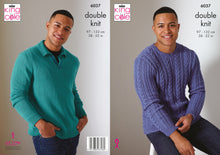 Load image into Gallery viewer, King Cole DK Knitting Pattern - Mens Sweaters (6037)