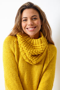 King Cole Chunky Easy Knit Knitting Pattern - Ladies Sweaters & Cowl (6039)