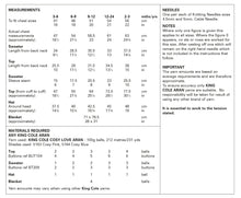 Load image into Gallery viewer, King Cole Aran Knitting Pattern - Baby Sweater Top Blanket &amp; Hat (6047)