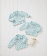 Load image into Gallery viewer, King Cole Double Knit Knitting Pattern – Baby Cardigans &amp; Sweater 6059