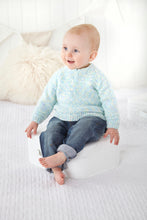 Load image into Gallery viewer, King Cole Double Knit Knitting Pattern – Baby Cardigans &amp; Sweater 6059