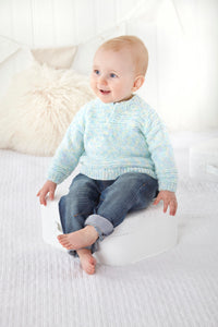 King Cole Double Knit Knitting Pattern – Baby Cardigans & Sweater 6059