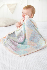 King Cole Double Knit Knitting Pattern - Baby Blankets (6062)