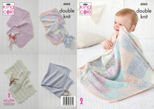 Load image into Gallery viewer, King Cole Double Knit Knitting Pattern - Baby Blankets (6062)