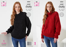 Load image into Gallery viewer, King Cole Celestial Super Chunky Knitting Pattern - Women's Sweaters 6064