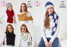 Load image into Gallery viewer, King Cole Celestial Super Chunky Knitting Pattern – Women’s Accessories (6069)
