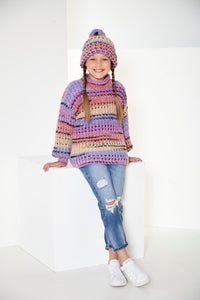King Cole Chunky Knitting Pattern - Childrens Jumper, Cardigan & Hat (6071)