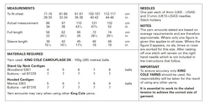 King Cole DK Knitting Pattern - Mens Cardigans (6080)